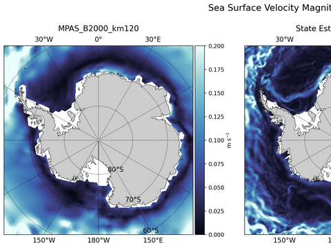 Antarctic Velocity Magnitude